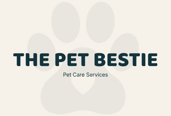 Logo for The Pet Bestie pet care services website.